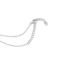 Sterling Silver Micro Pave CZ Initial Necklace