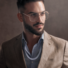 Sterling Silver 4mm Franco Chain (120 Gauge) - Rhodium Plated