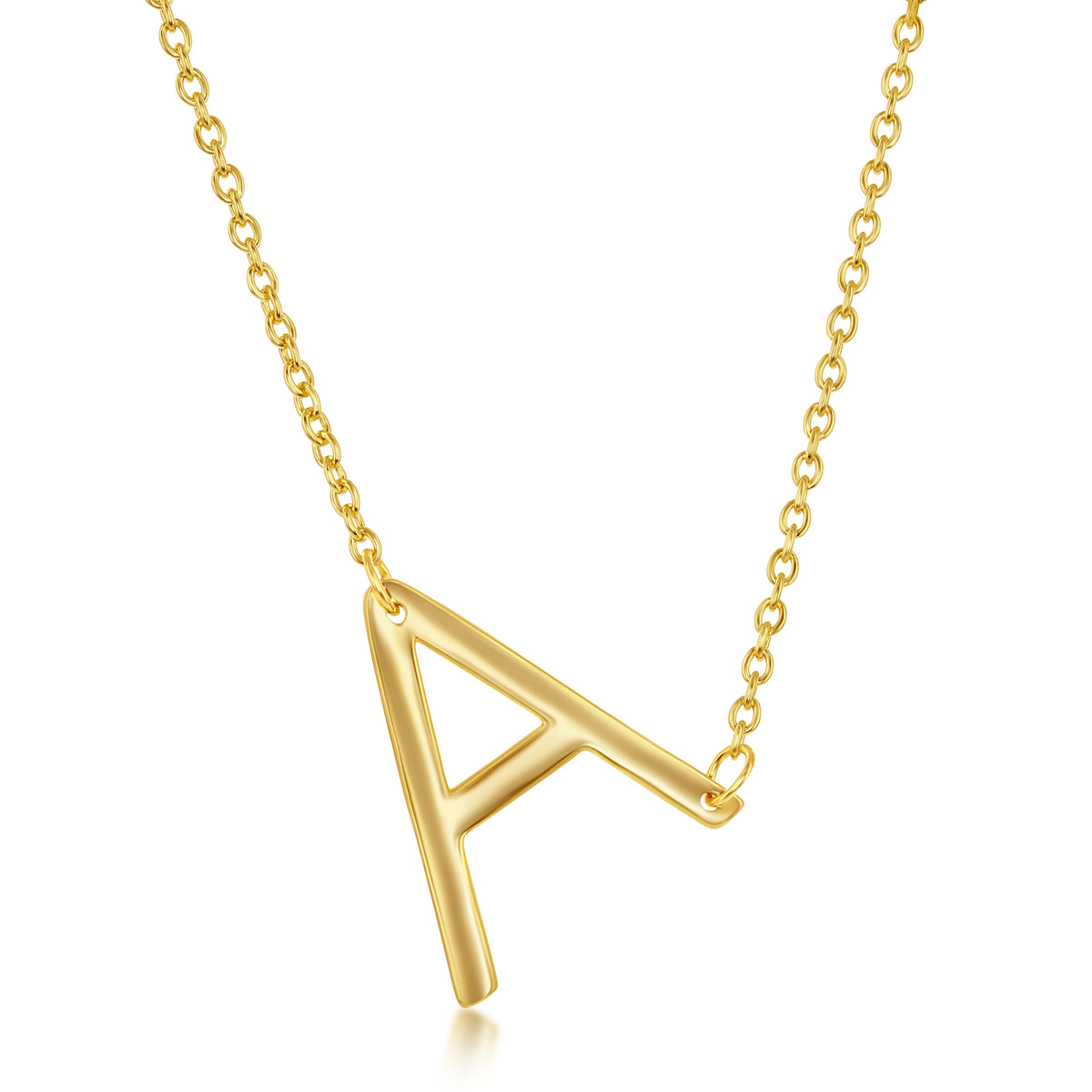 Sterling Silver Sideways Initials